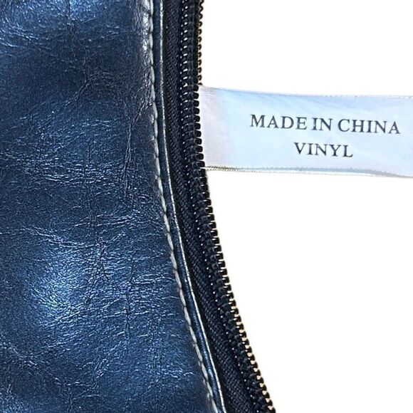 Rosetti Black Faux Leather Shoulder Bag Purse w/ Built-in Wallet Compartment - Picture 11 of 12